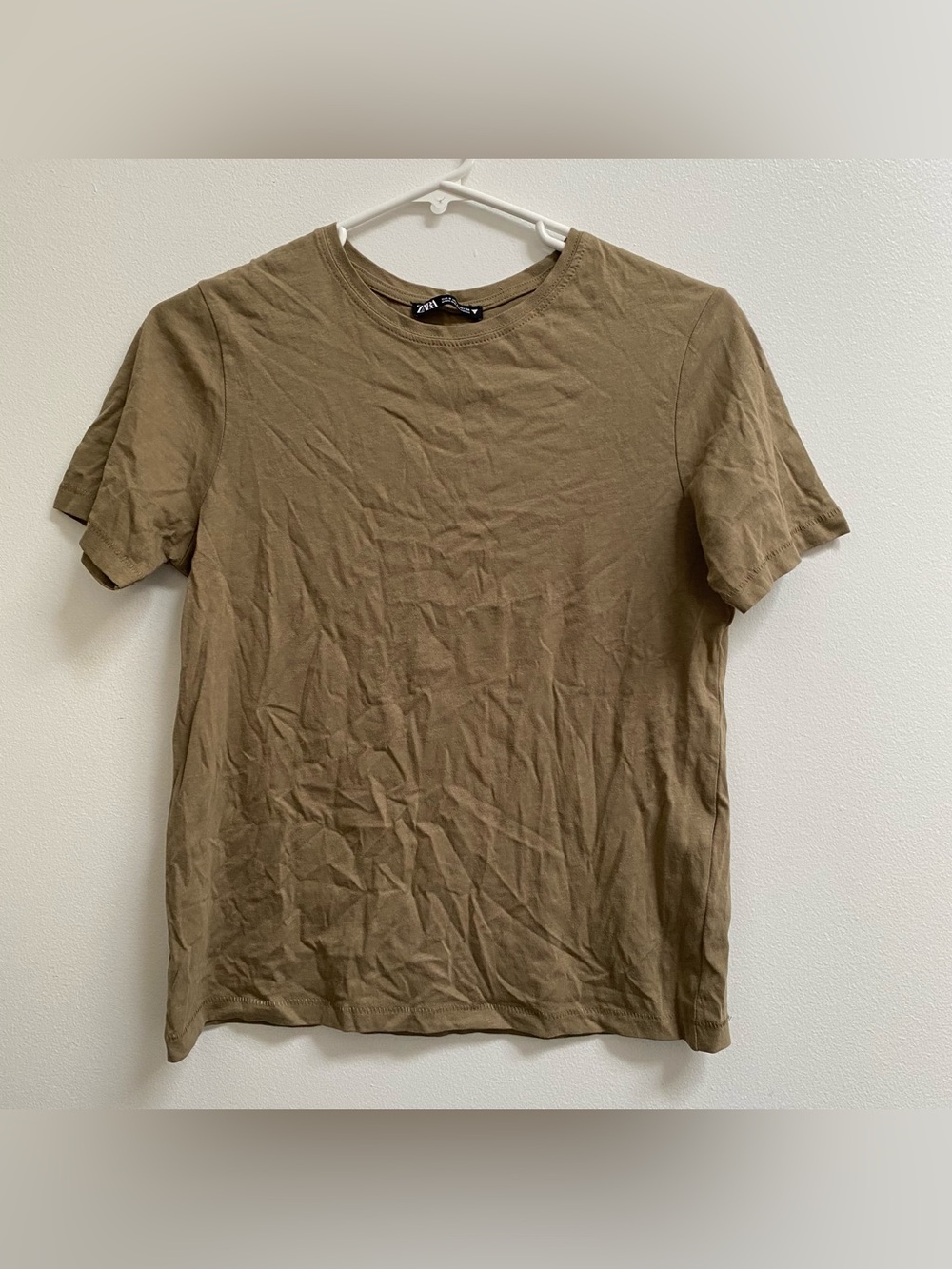 Zara Cotton Boxy Tee S